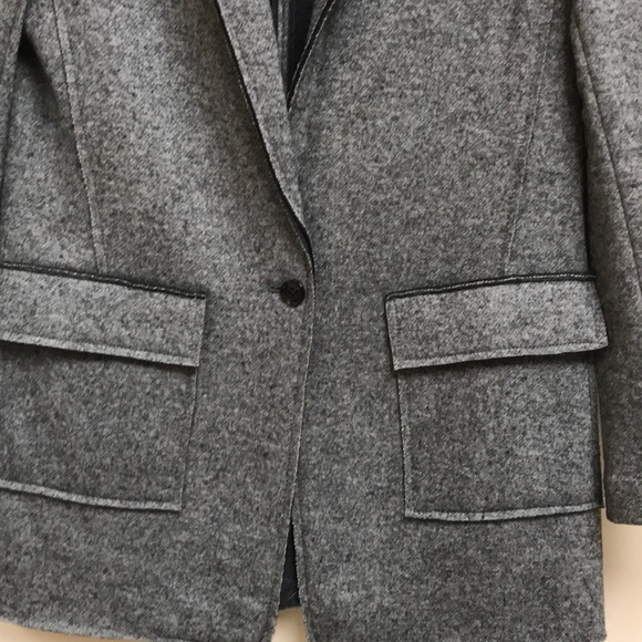 Banana Republic Raw Edge Wool Blend Blazer Coat - Picture 2 of 6